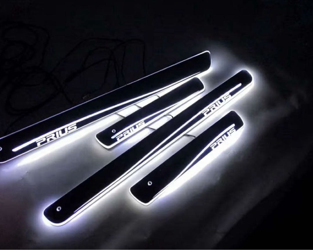 プリウス☆スカッフプレート50系 40系 30系 20系LED点灯専属ロゴ流れる