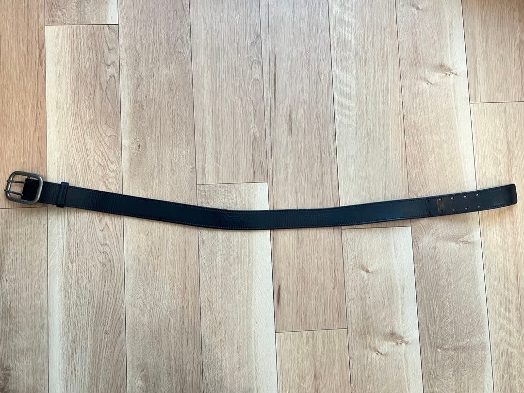 Dior Homme 85 ブラックレザーベルト