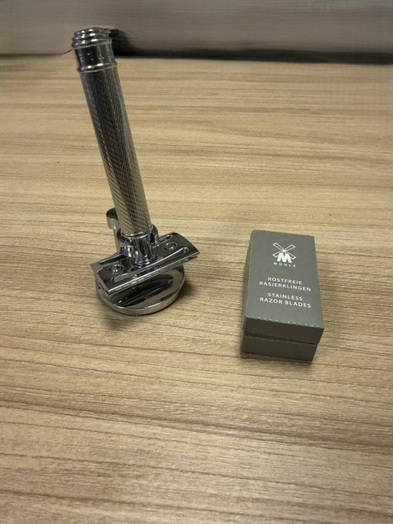 【セット売】ミューレ　両刃 カミソリ　メタル R89