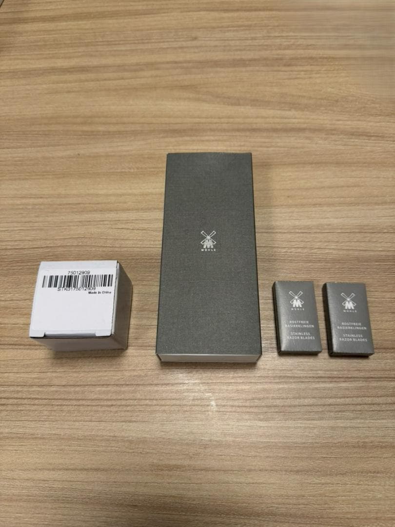 【セット売】ミューレ　両刃 カミソリ　メタル R89