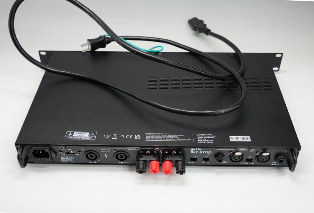 the t.amp S-75 MKII パワーアンプ