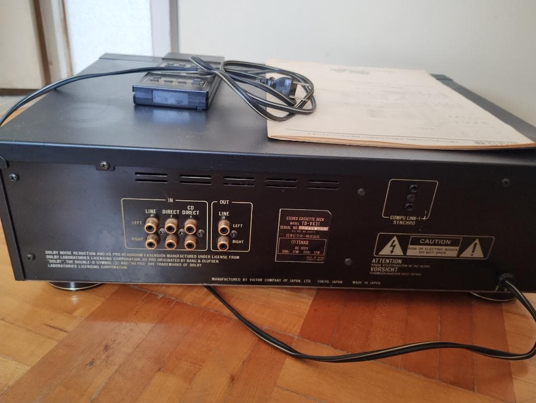 TD-V631ビクターステレオカセットデッキ