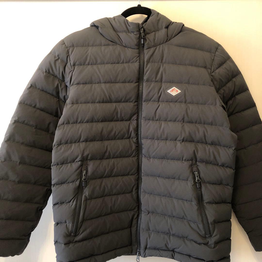 DANTON ダントン　ナイロンストレッチタフタ ミドルダウンフードジャケット