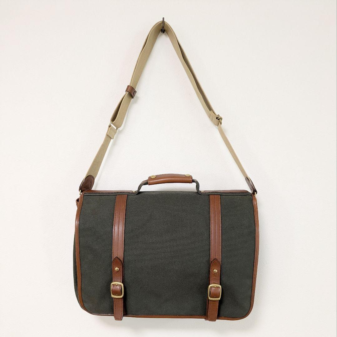 未使用タグ付！シルバーレイククラブ2wayショルダーバッグ帆布キャンバスグリーン