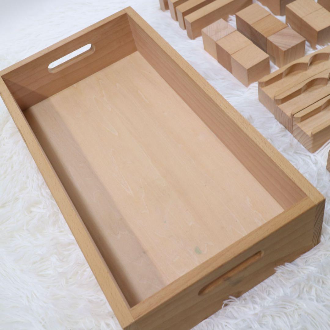 m. 小さな大工さん ビー玉ころがし 積み木 手押し車 セット 知育玩具