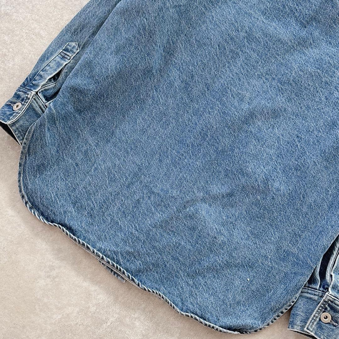 美品 スピックアンドスパン 22SS デニムシャツ ジャケット ブルー 人気