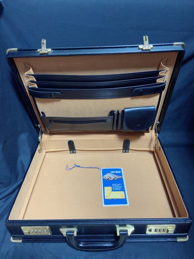 アミエット　レザー　アタッシュケース