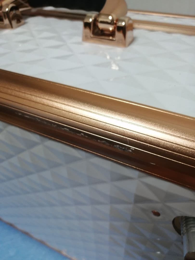 新品 訳あり コスメボックス ヴァリーズ トランク型 ドレッサー メイクボックス