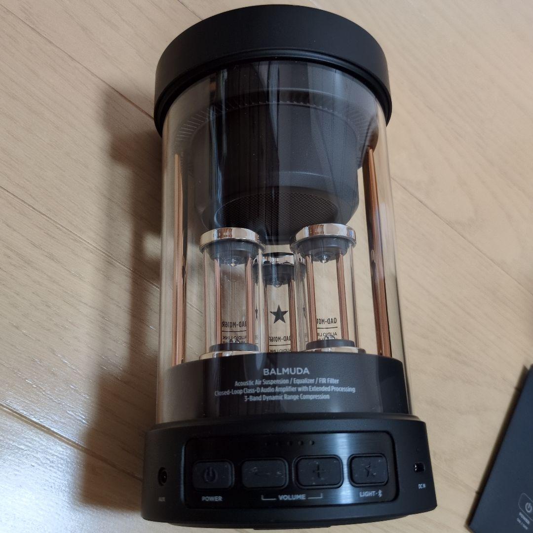 【中古美品】バルミューダ　BALMUDA スピーカー　M01A-BK ブラック