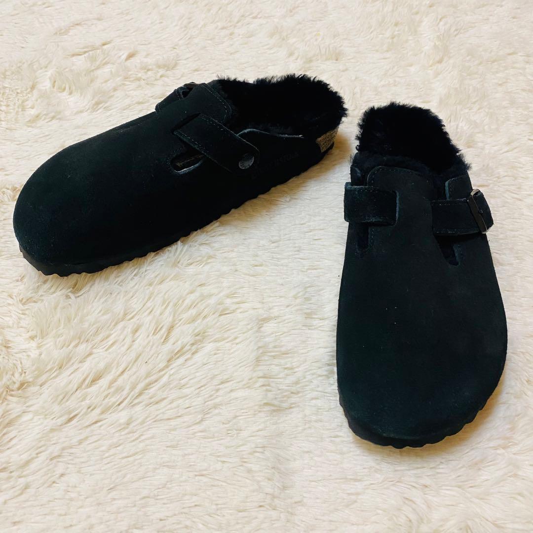 未使用級！BIRKENSTOCK BOSTON VL/Shearling
