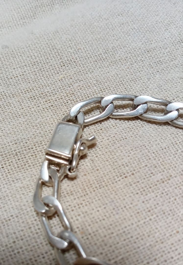 925MEX ブレスレット メキシカン メキシコ カットアズキ ボックスクラスプ