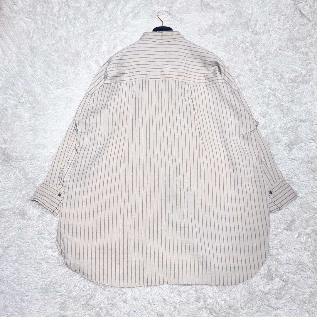 25年 美品 Curensology ワッシャーストライプシャツ 定価2.9