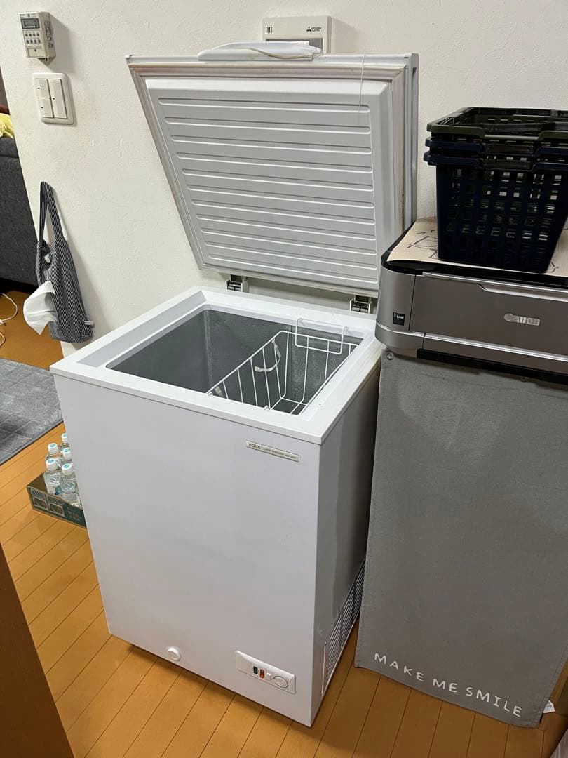 AQUA 103L チェスト型冷凍庫フリーザー 2015年製 直接引取可能