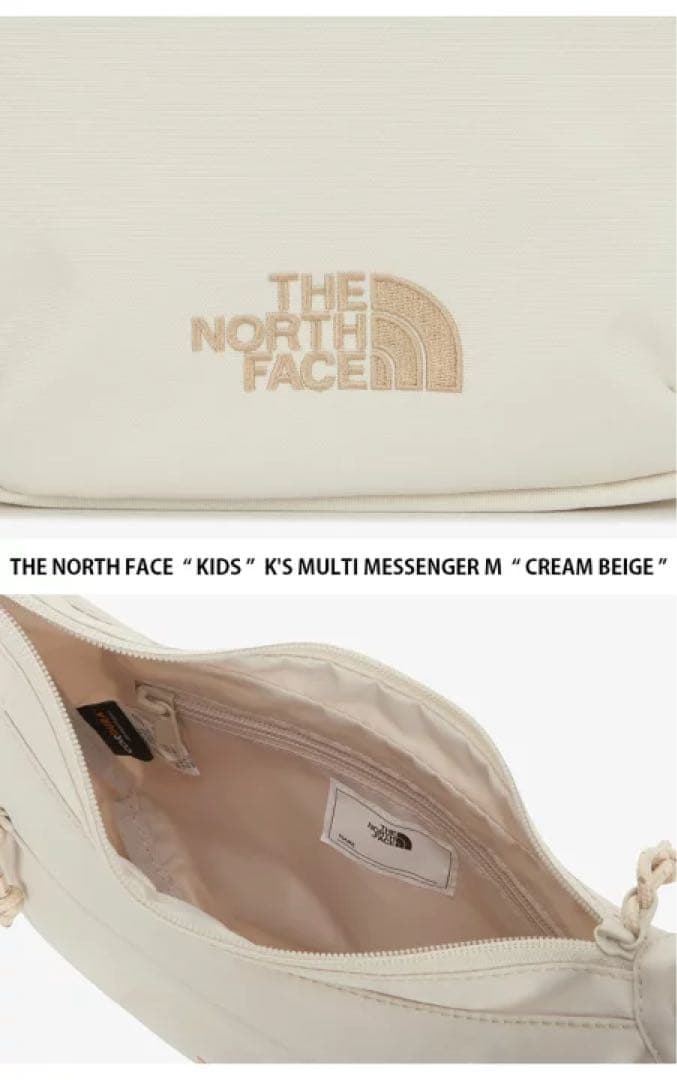 THE NORTH FACE キッズ ショルダーバッグ　クリームベージュ