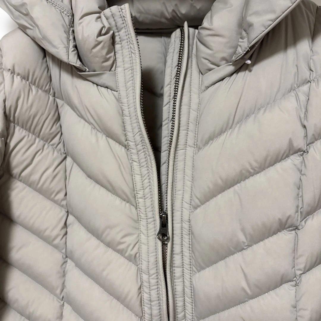 LAUTREAMONT グレージュ 　アイボリー　フード付き ダウンコート