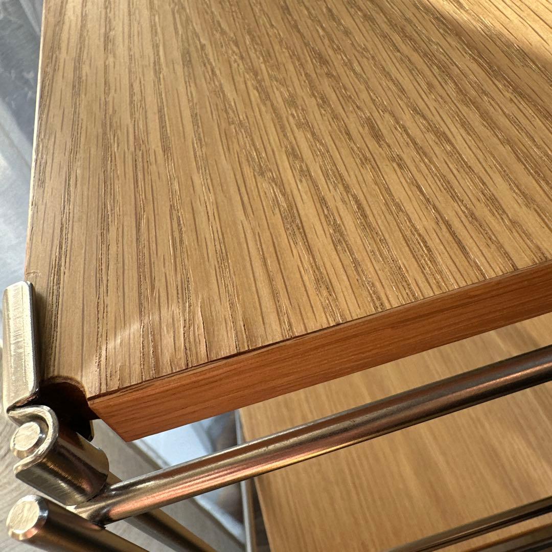 【無印良品】ステンレスユニットシェルフ・オーク材棚セット・ワイド・中