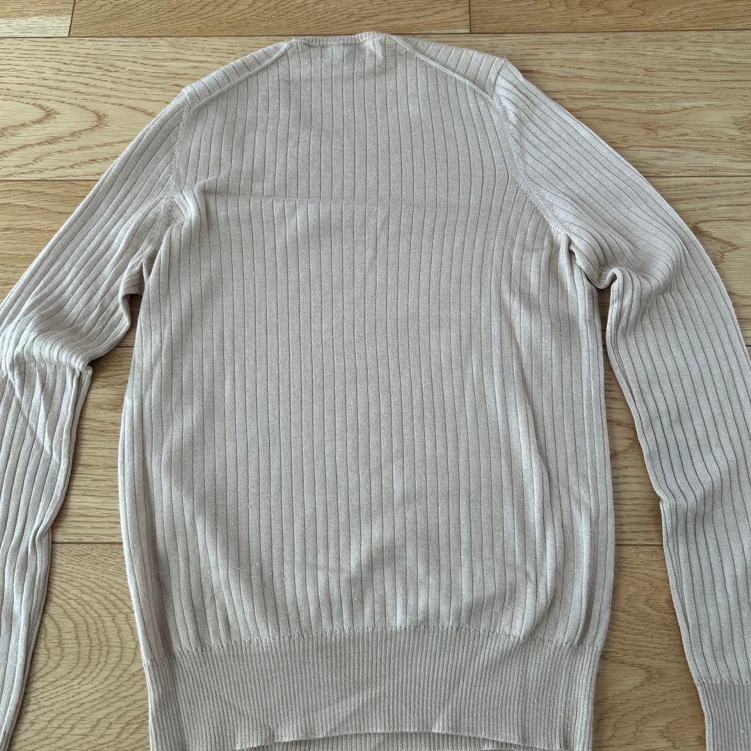 クリーニング済　Drawerドゥロワー 定番カシミヤシルクリブニット