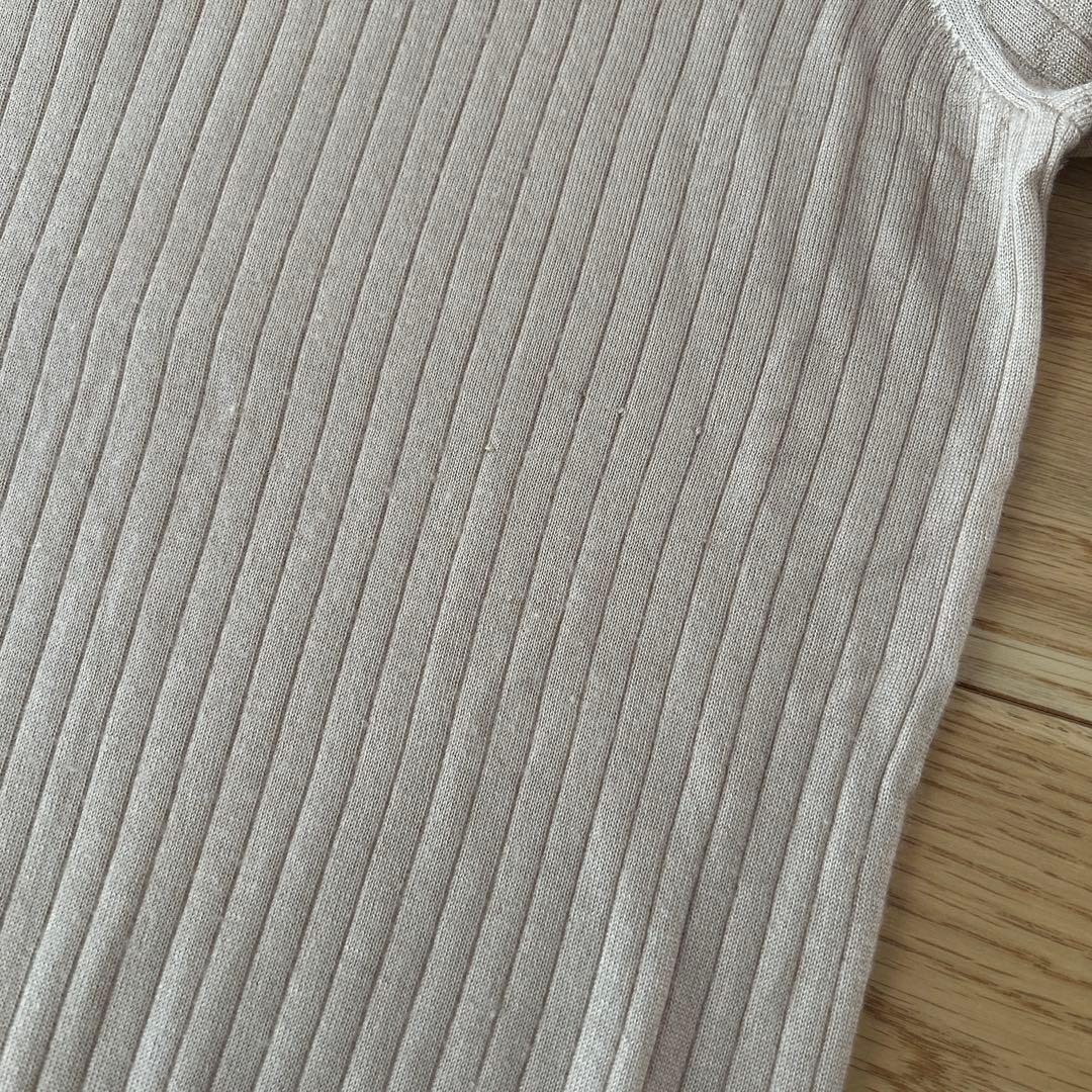 クリーニング済　Drawerドゥロワー 定番カシミヤシルクリブニット