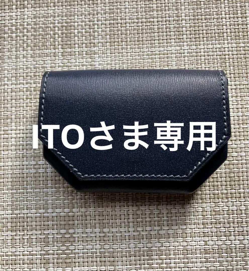 ITO WATOKAネイビーレザー ケース
