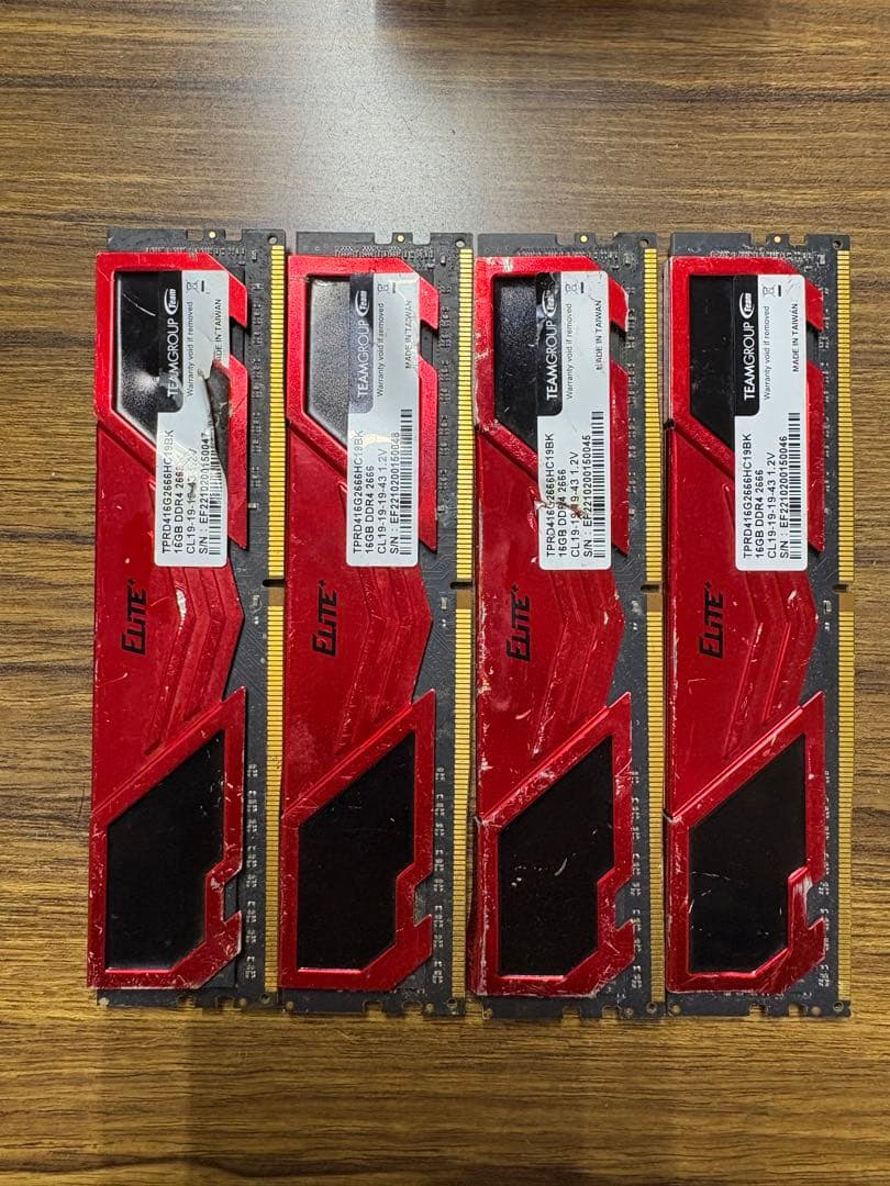 ELITE DDR4 メモリー 16GB×4枚セット