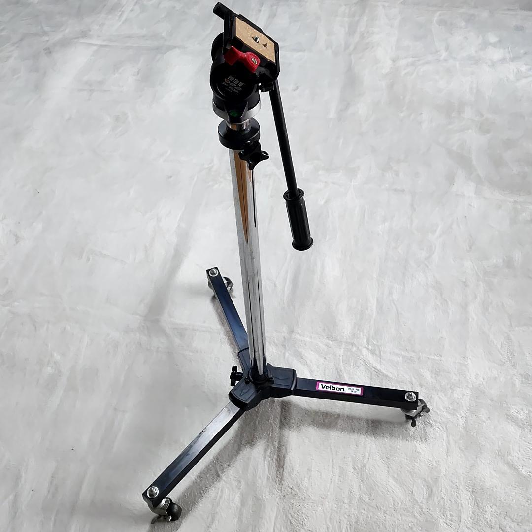 【動作確認済・廃番】Velbon DP-3D ビデオドーリー 雲台PH-268R