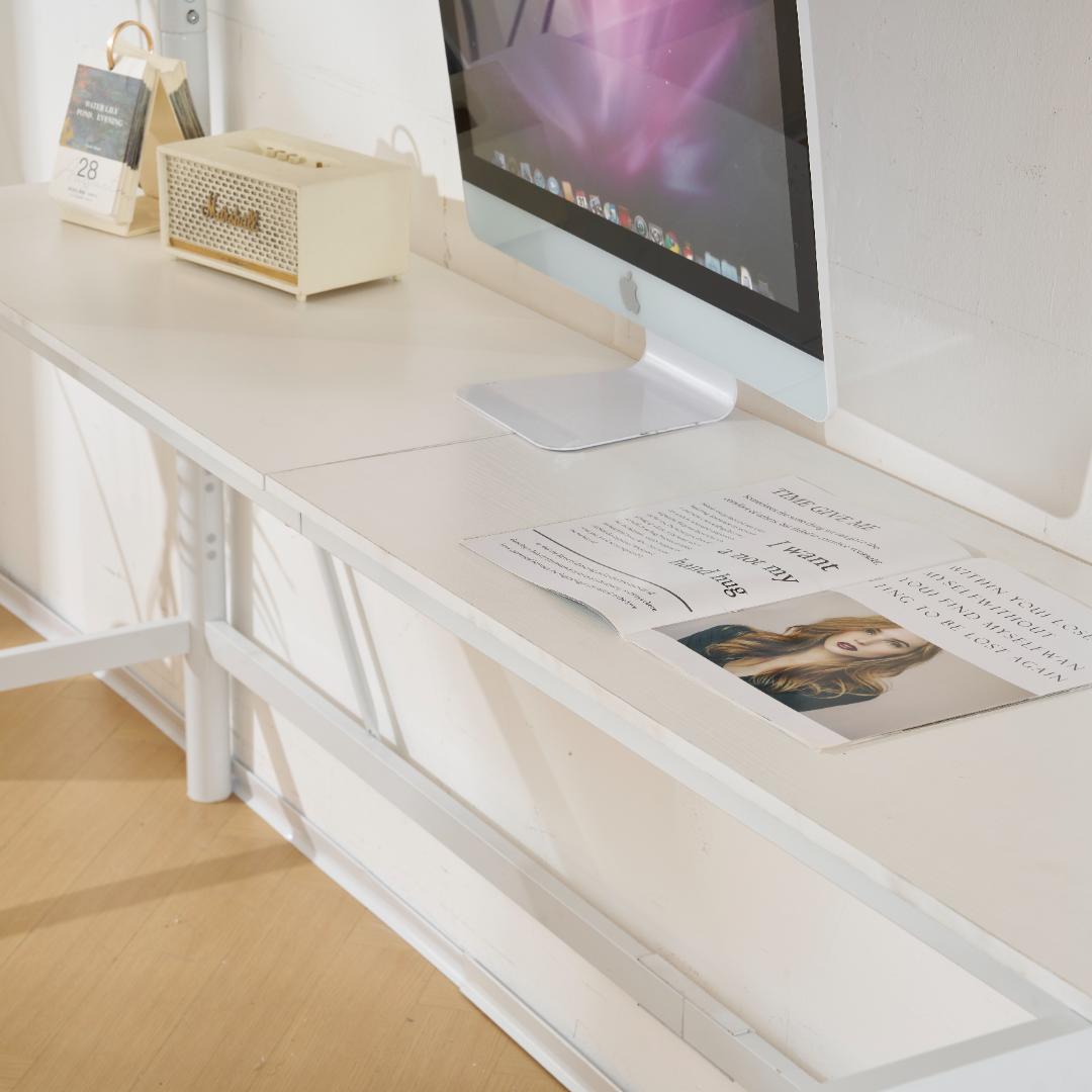 ロフトベッド シングル コンセント付き 移動可能デスク付き 北欧風 BLACK