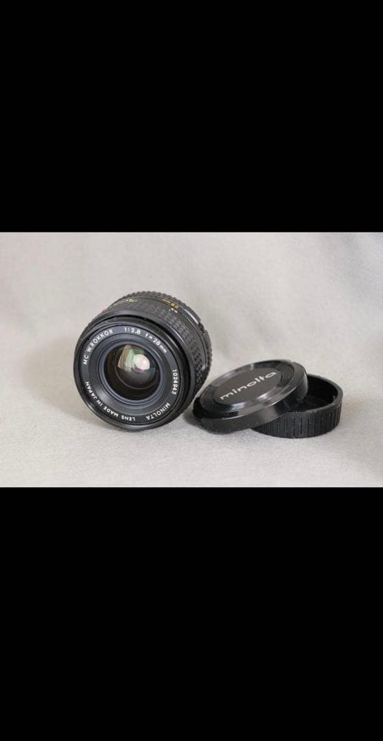 Minoltaの単焦点レンズ3本