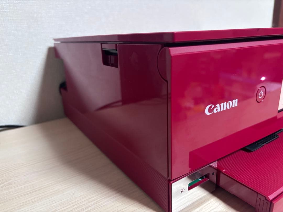 ほぼ新品　Canon TS8430 インクジェットプリンター レッド 動作品