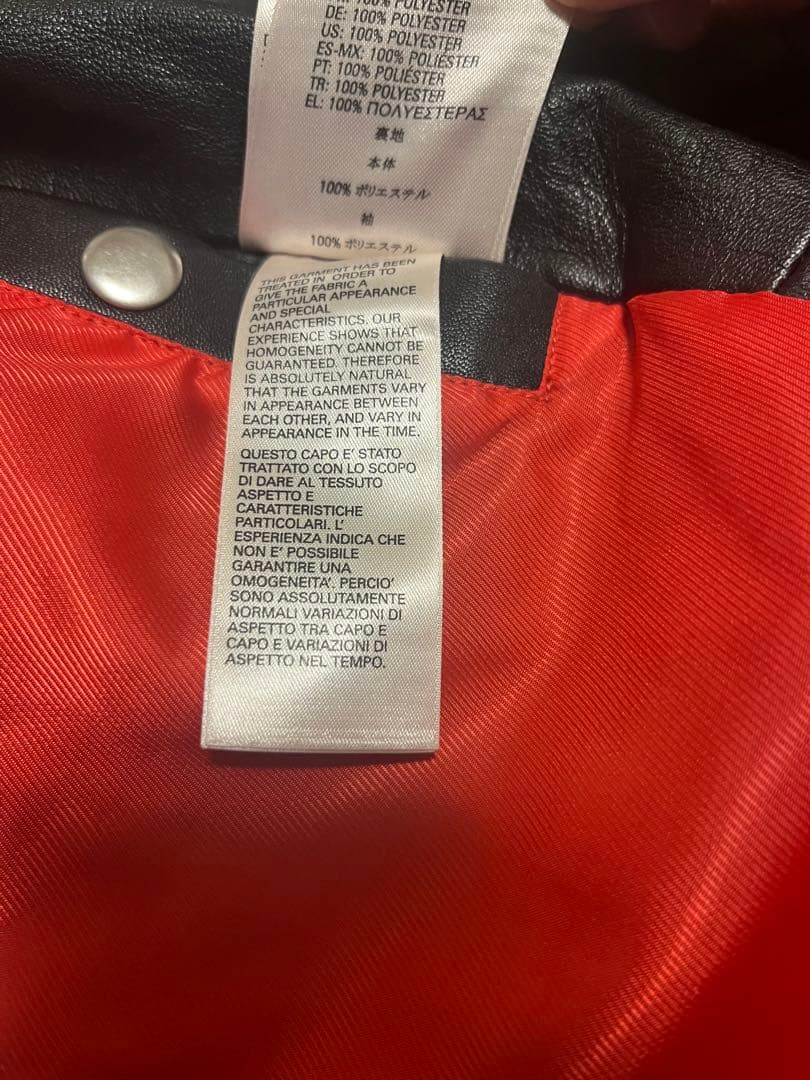 DIESEL ディーゼル レザージャケット 羊革　MLXCロゴ Mサイズ