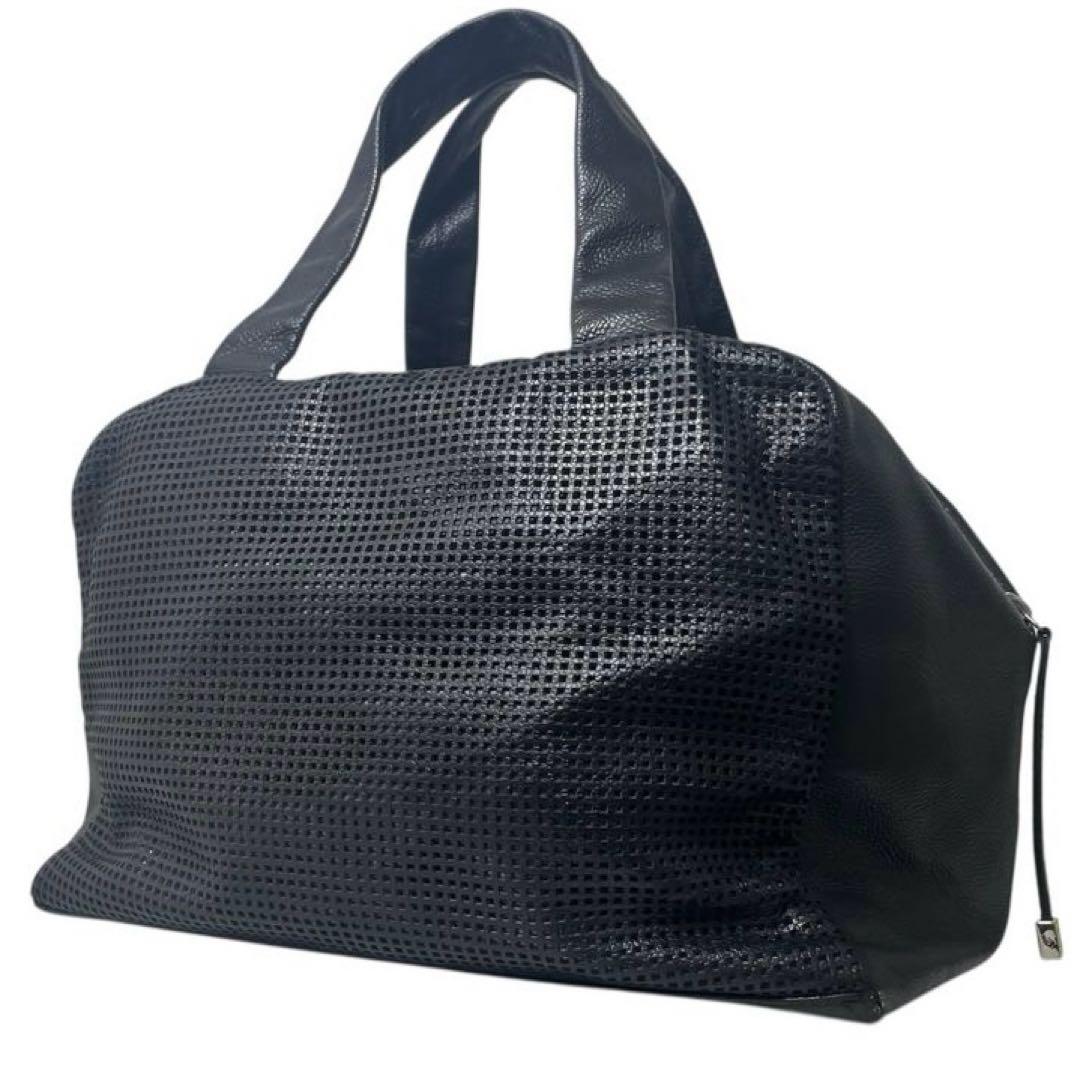 CHANEL キャビアスキン　バッグ　bagパンチング　ミニボストン　旅行カバン