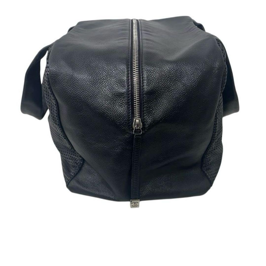 CHANEL キャビアスキン　バッグ　bagパンチング　ミニボストン　旅行カバン