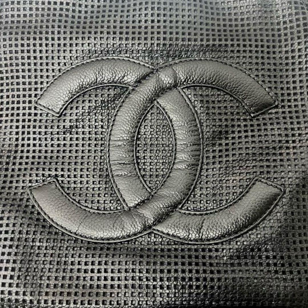 CHANEL キャビアスキン　バッグ　bagパンチング　ミニボストン　旅行カバン