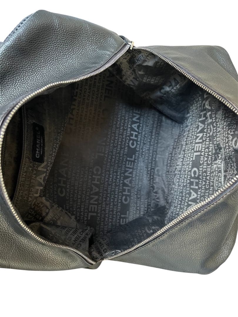 CHANEL キャビアスキン　バッグ　bagパンチング　ミニボストン　旅行カバン