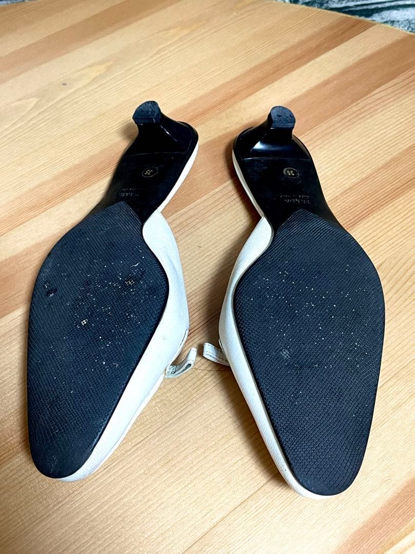 PRADA プラダ ミュール 白 ホワイト 35 22.5cm相当