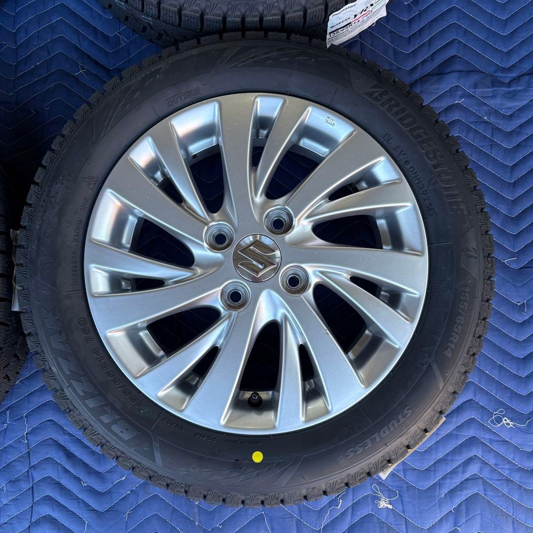 ☆ 新品スタッドレス ☆ スズキ スペーシア ワゴンR 155/65R14