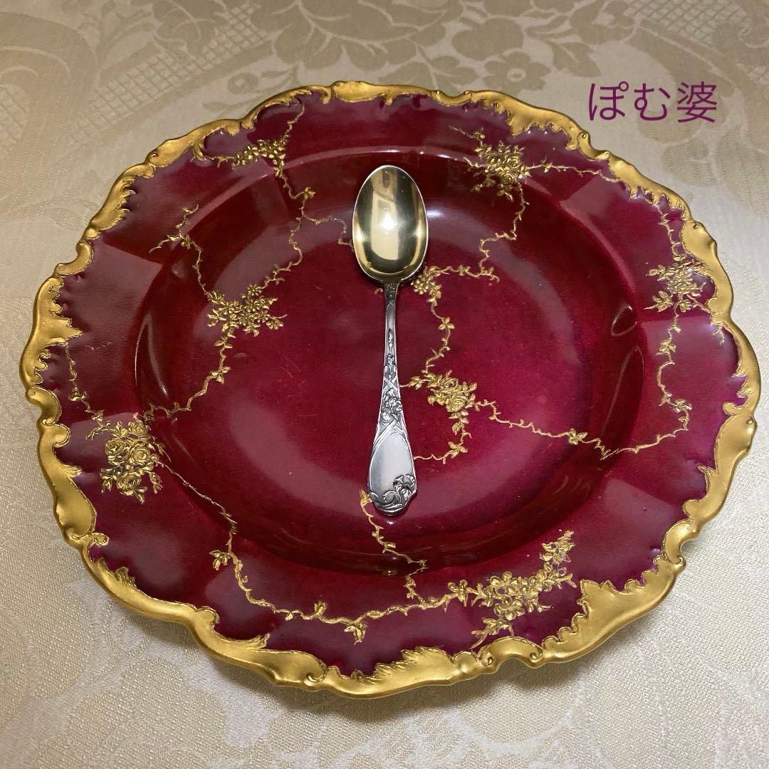 【ピュイフォルカ】 純銀 スプーン １本「アール・ヌーヴォーの華／アイリス」