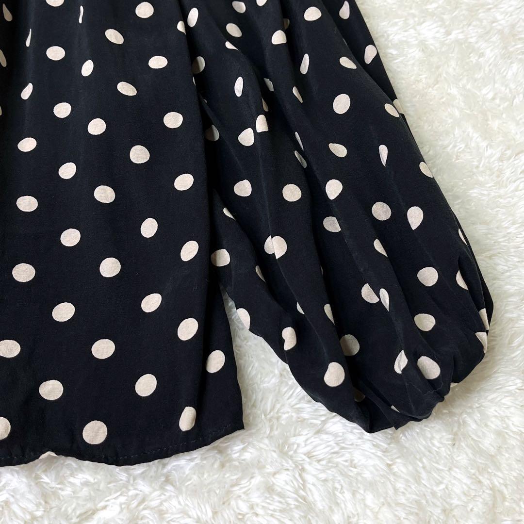 ジャーナルスタンダードレサージュボウタイドット柄ボリュームブラウスF