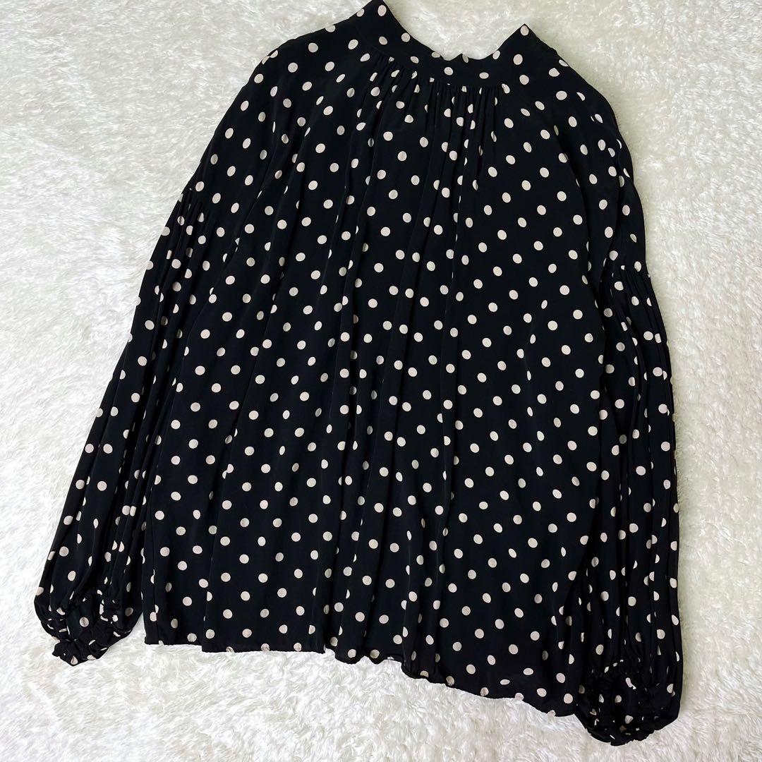 ジャーナルスタンダードレサージュボウタイドット柄ボリュームブラウスF