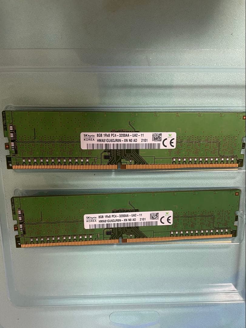 SK Hynix 8GB DDR4-3200MHz SDRAM 2点セット