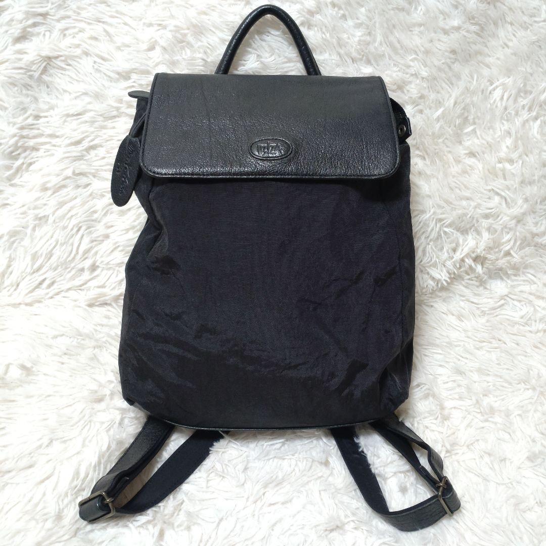 IBIZA イビザ リュック バックパック レザー ナイロン 黒 コンパクト