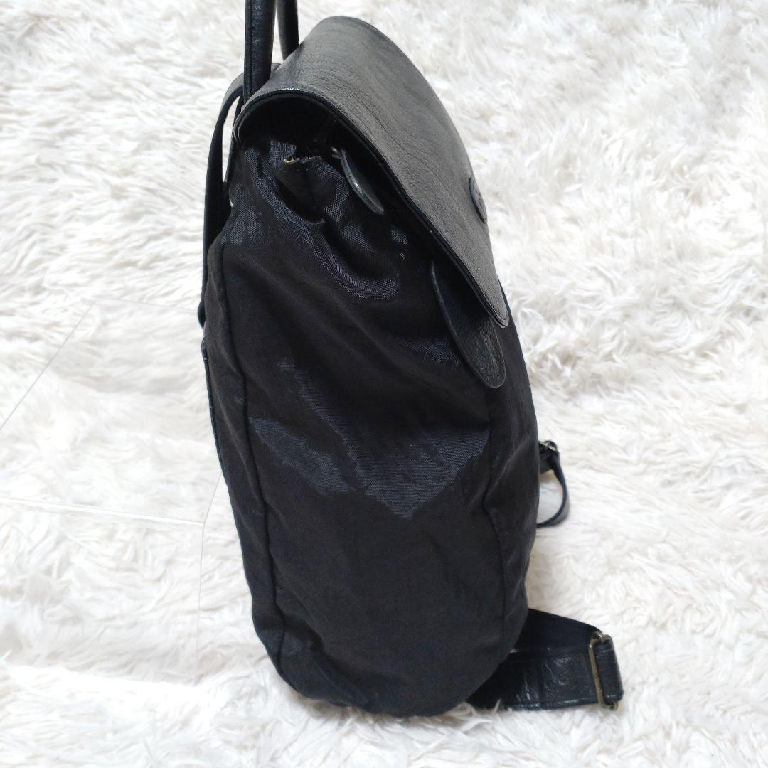 IBIZA イビザ リュック バックパック レザー ナイロン 黒 コンパクト