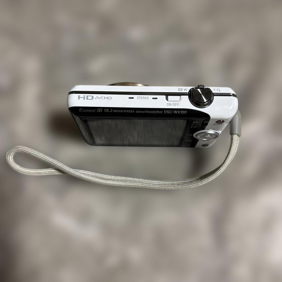 SONY Cyber-shot ホワイト 10倍ズーム　DSC-WX100