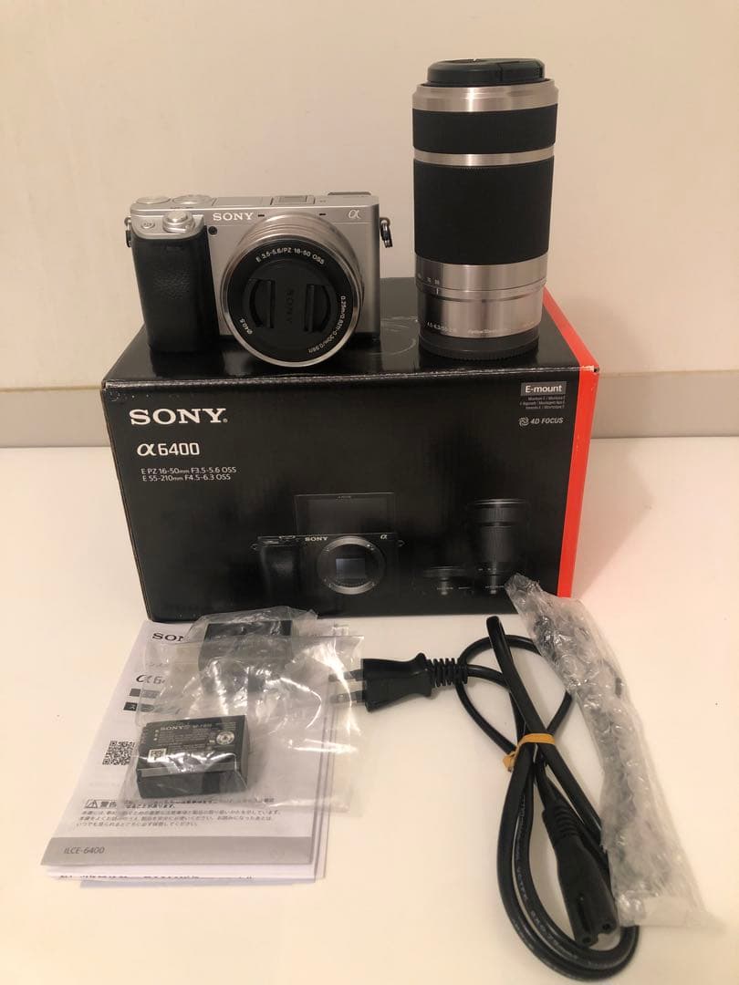 SONY α6400 ミラーレスカメラ ダブルズームレンズセット展示品
