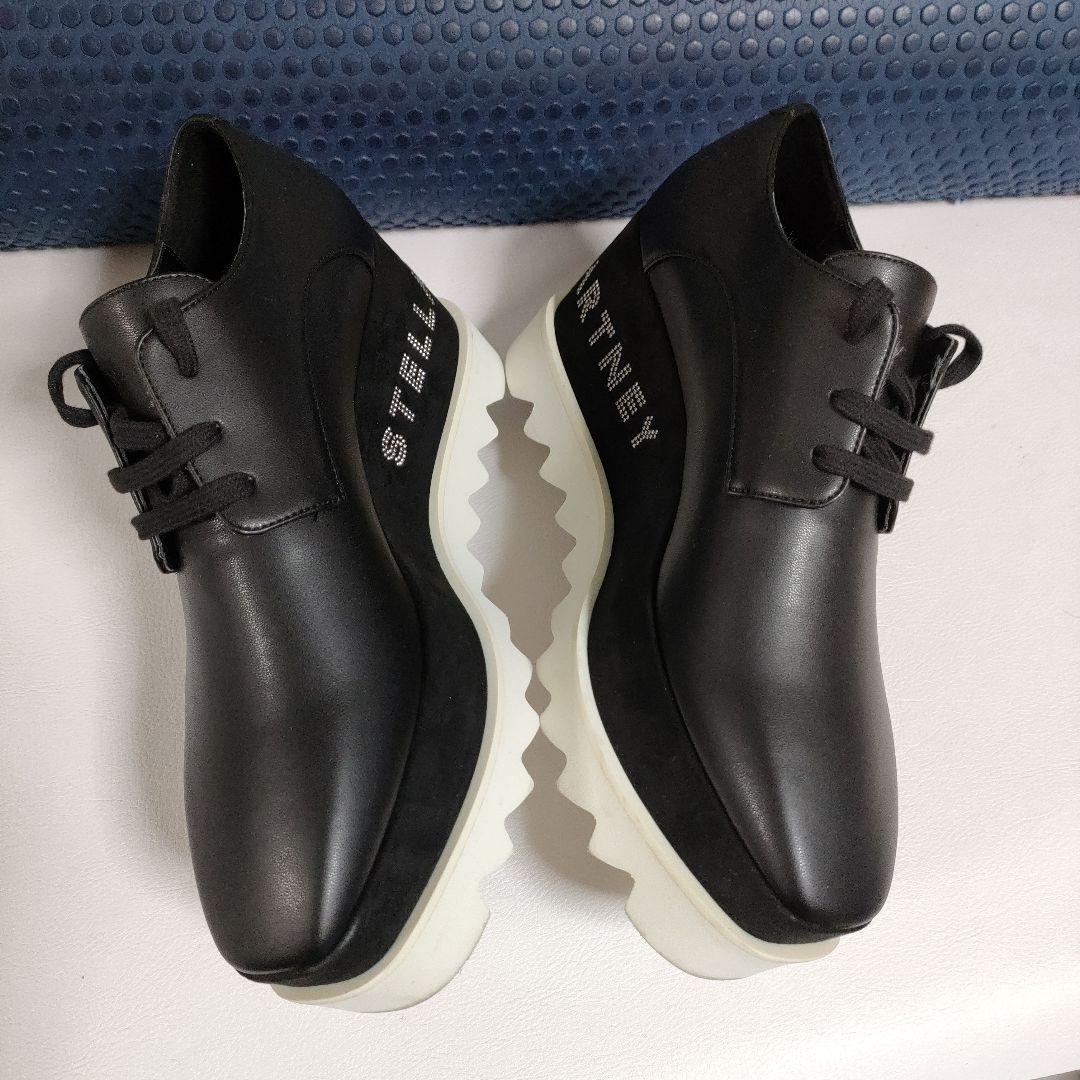 エメラルド号　箱袋カード有り　36サイズステラマッカートニー厚底エリス黒