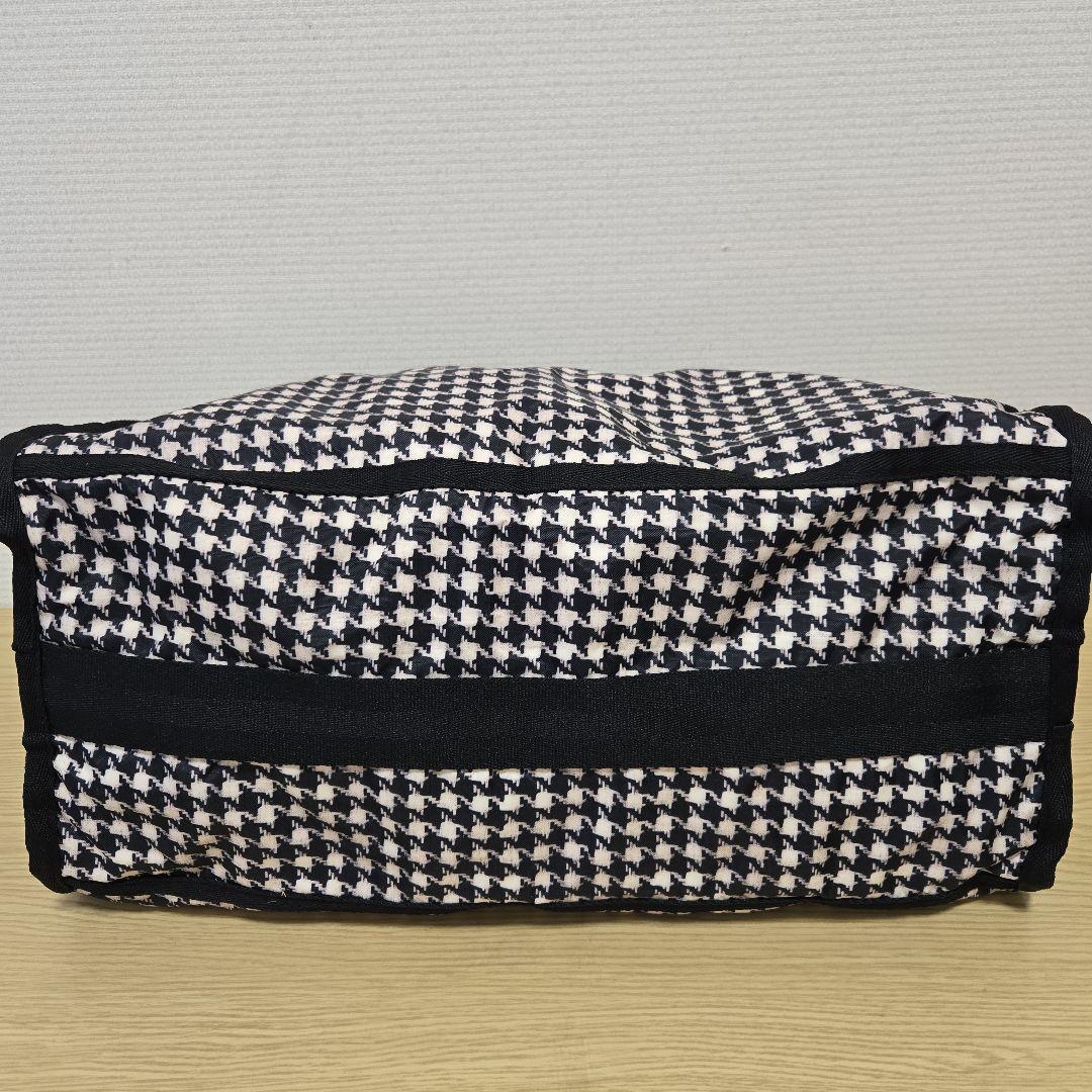 美品 レスポートサック 千鳥格子ボストンバッグ ポーチ付き