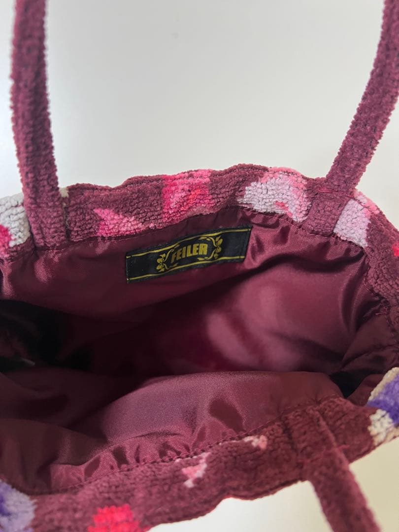 フェイラー　キティ　手付き巾着バッグ（リボン）