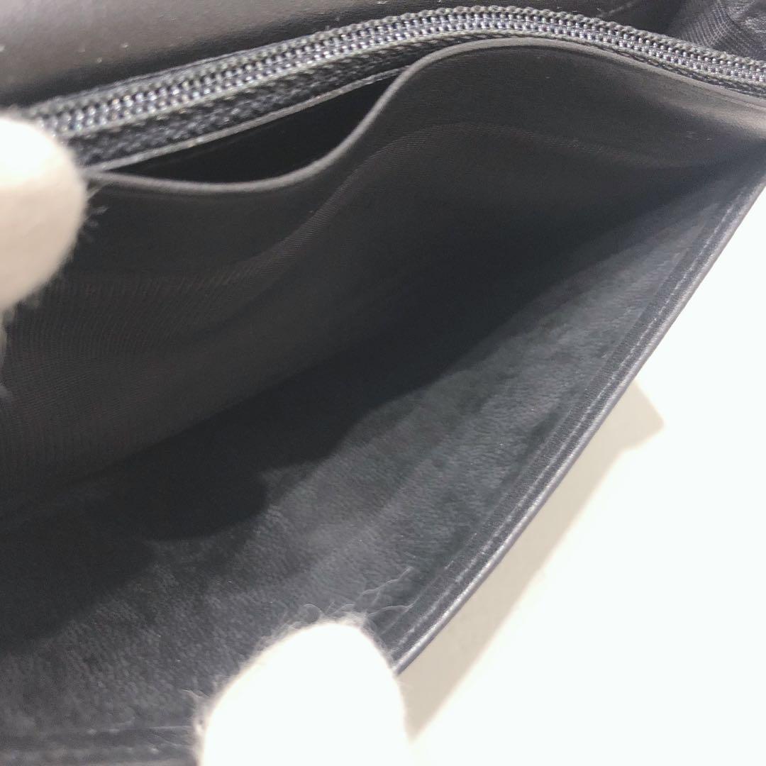 ☆美品☆ CELINE セリーヌ 長財布 ブラック レザー シンプル