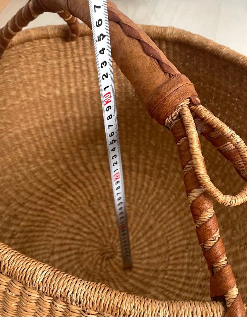 希少　ヨーロッパ経由　特大サイズ　ブルキナファソバスケット　ヴィンテージ