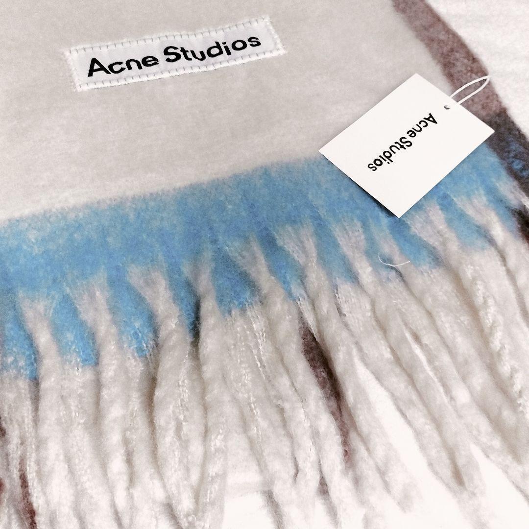 アイボリー　ACNE STUDIOS　マフラー　スカーフ