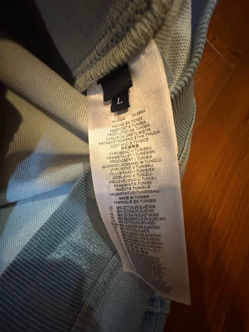 DIESEL ライトブルー ジップアップパーカー